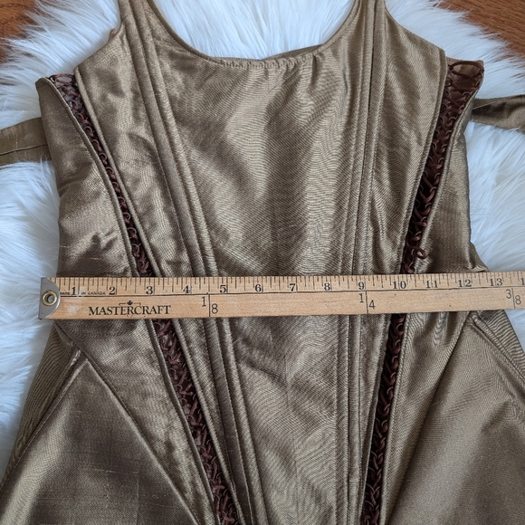 ZOE GUSTAVIA ANNA WHALEN stomacher gown corset dress small - Picture 12 of 15